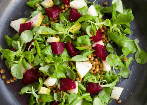 Rote Beete und Salat von Mahlzeit Schulcatering und Schulessen Hamburg